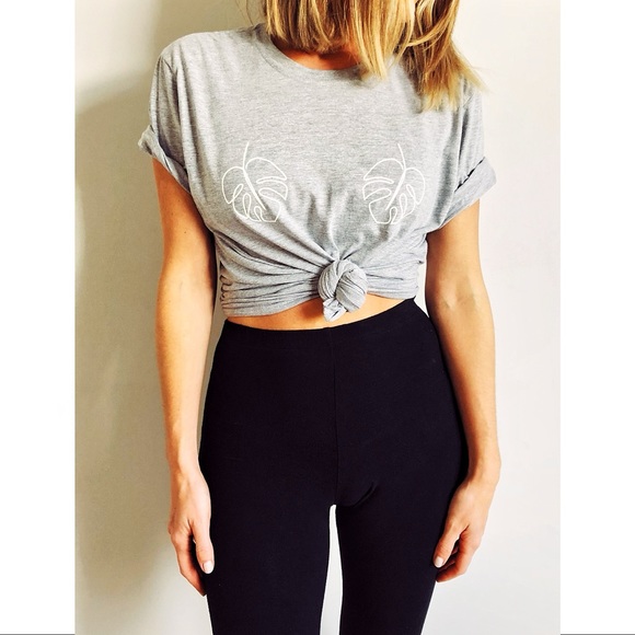 NWOT | 🪴Monstera Boobs Tee Shirt | Small | Plant Lover Shirt | Monstera Titties - Picture 2 of 11